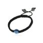 Shamballa'styl - 1bs - 1 Ball Bracelet Sapphire Blue Women - Macrame Braided - Crystal - Blue - Adjustable (Jewelry)