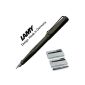 Lamy fountain pen Safari umbra matt, spring: F (with black cartridge, Umbra F)