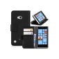 Donzo Wallet Structure Case for Nokia Lumia 720 with credit card slots and Stand Function Black (Accessories)