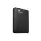 WD Elements Portable External Hard Drive 2TB (6.4 cm (2.5 inches), USB 3.0) Black (Accessories)
