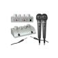 Skytec - Mini pack for karaoke - ultra compact preamplifier with hand mixer and two microphones (echo effect, TV or stereo connection) (Electronics)