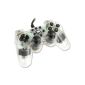 Speedlink Strike² gamepad for computer (vibration function, programmable PC controller with USB) transparent white (accessory)