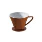 Cilio 105575 coffee filter size 4, Marone (household goods)