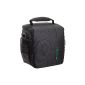 Rivacase 7420 (PS) quality padded camera bag for SLR camera black / green (accessory)