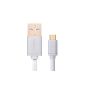 Ugreen Micro USB Cable Data Cable Charger for Samsung Galaxy Note, Samsung Galaxy S3 / S4 I9500, Nokia Lumia, HTC Blackberry, Tablet PC, and Most Android Tablets, Android phones, and Windows phones (0.5m / 1.5ft, White) (Electronics)