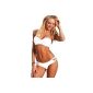 Demarkt Sexy Swimsuit For Women Two Pieces / Bustier Bikini Swimwear with Pad Model Simple and Comfortable That summer was 6 Color Select / S / M / L (Miscellaneous)