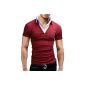 Merish 2 in 1 shirt Polo Shirt short sleeve shirt 5 colors Slim Fit 21 (textiles)