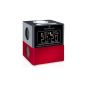 Naf Naf Wake Up V2 radio alarm clock with 2 alarms red / black (Electronics)