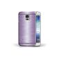 Stuff4 Protective Case for Samsung Galaxy Mini S5 / purple patterns / mutser brushed metal collection (Electronics)