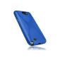 mumbi X TPU Silicone Case for Samsung Galaxy Note 2 Transparent Blue (Accessories)