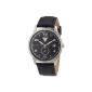 Junkers men's wristwatch XL Flatline quartz analog leather 63342 (clock)