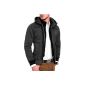 MK STYLES Men's Hoodie Sweatshirt Sweat Jacket Hoodie Zipper ML XL (Textiles)