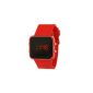 Luxury Sport Style LED Digital Mirror Watch AIO - Red (Watch)