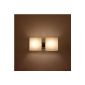 Noble wall lamp light lighting two tubes Cube Opal Glass White IP20 40W G9