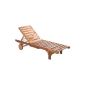 Ultra Natura Garden furniture - Basics sunbed hardwood brown (garden products)