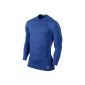 Nike Pro Combat Core 2.0 Compression Long Sleeve Men Jersey Gym Red / Cool Grey / Cool (Sports Apparel)