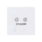 Silver Earrings Earrings Rhodium Shape 925/000 Symbol 'Symbol Internet (Jewelry)