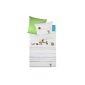 Fleuresse Kids Satin duvet cover with zipper white 100/135 + 40/60 cm (household goods)