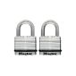 Master Lock 2 Pack M5EURT Excell Laminated Steel Padlock with external protection in steel / zinc 51 mm (Tools & Accessories)