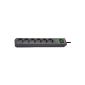 Brennenstuhl Eco-Line Surge Protection Power Strip 6-fold black with switch 1159700015 (tool)