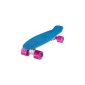 Ridge Skateboard Mini Cruiser retro style, complete U Fully assembled, Blue (equipment)
