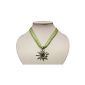Costume necklace with a large pendant Edelweiss - costumes jewelry to Dirndl and Lederhosen in many colors (jewelry)