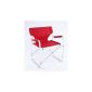 Onway aluminum folding director's chair Deckchair Folding Chair red / Portable Folding Director Chair Red