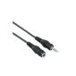 Hama extension cable 3.5mm jack, socket - plug, stereo, 5 m (accessories)