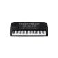 Funkey 61 keys Keyboard Black (100 tones, 100 rhythms accompanying, learning function, RCA output, power supply, music stand) (Electronics)