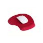 HIMRY Design Premium Mouse pad wrist rest Gel, Gel Mouse Pad Mouse pad with wrist rest, red, red KXC5103 (Electronics)