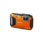 Panasonic DMC-FT5EG9-D Lumix Digital Camera (7.5 cm (3 inch) LCD display MOS sensor, 16.1 megapixels, 4.6-fold opt. Zoom, microHDMI, USB, up to 13m waterproof) orange (Camera)