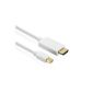Sentivus - 5m (meters) - Mini DisplayPort to HDMI Cable (miniDP plug converted to HDMI Male) - white - 5,00m - gold plated contacts - ideal for Apple devices (MacBook Air, Mac Pro, etc.) - PC or TV - 1080p (Electronics)