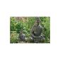 Buddha statue, Buddha sculpture made of resin, sitting, meditating, 1 piece, height 70 cm