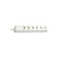 Brennenstuhl Eco-Line socket strip 6-fold white without switch, 1159420015 (tool)