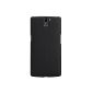 [HS-TOP] NILLKIN Super Shield Matte Frosted Back Cover Case for Slim OnePlus A0001, Black (Electronics)