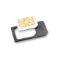 adapts MicroSIM card (iPhone 4S) on standard mobile