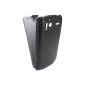 Carbon Fiber Style Flip Case Bag (leatherette) for HTC Sensation / XE / 4G / G14 / Pyramid / Z710E - Black (Electronics)