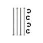 Set of pins and clips for AR Drone (4x 4x axes clips) - Spare parts for your Parrot AR Drone 2.0 per Ambideluxe®