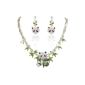 Ever Faith Austrian crystal bamboo Panda jewelry sets Clear Gold Tone (jewelry)