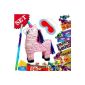 Pinata Set pink unicorn, with Pinata, leg, eye mask and candy filling, Sparset (Toys)