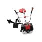 Rotfuchs® BC52 Brush Cutter Red with 3 PS and GS 52cm³ (garden products)