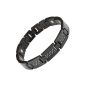 Willis Judd magnetic men's bracelet black titanium carbon fiber in black (jewelry)