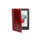 The original Gecko Covers Luxury Kobo Glo shell made of genuine leather for the new Kobo Glo E-Reader Ebook Cover Case in red / red - in a practical book style with original Gecko Applikationund automatic wake up and sleep function.  (Automatic A-and off) (Electronics)