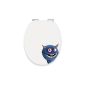 Seat toilet seat decoration Monster Ecky with Soft-close convenience and Fast Fix 40276 7 (tool)
