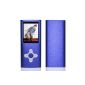 YHhao 8GB 8GB Slim MP4 digital player / dark blue MP3, media player with 1.8 (Electronics)