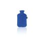 Fashy 6530 54 2007 Hot Water Bottle 2 L with blue fabric cover (household goods)