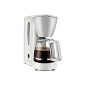 Melitta M 720-1 / 1 Single5 coffee filter machine -Glaskanne with cup scaling -Tropfstopp white / gray (household goods)