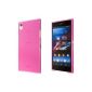 ECENCE Sony Xperia Z1 L39h protective shell Cover Shell slim thin flat box easily 24030406 Pink (Electronics)