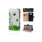 King Case FlipCase PU Leather Case Cover Skin Case with Card Slot for Samsung Galaxy S5 Green Butterfly (Electronics)