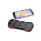 Mini Bluetooth keyboard universal remote Cooper Cases (TM) Magic Wand laptop, smartphone / tablet and TV (Touch Pad integrated, backlit keys, compatible with Android, Windows, iOS and PS3) (Electronics)